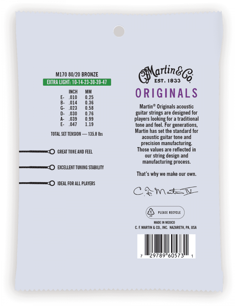 Accessoire Pour Guitare D'Addario EJ10 Extra Light 80/20 Bronze - Jeu